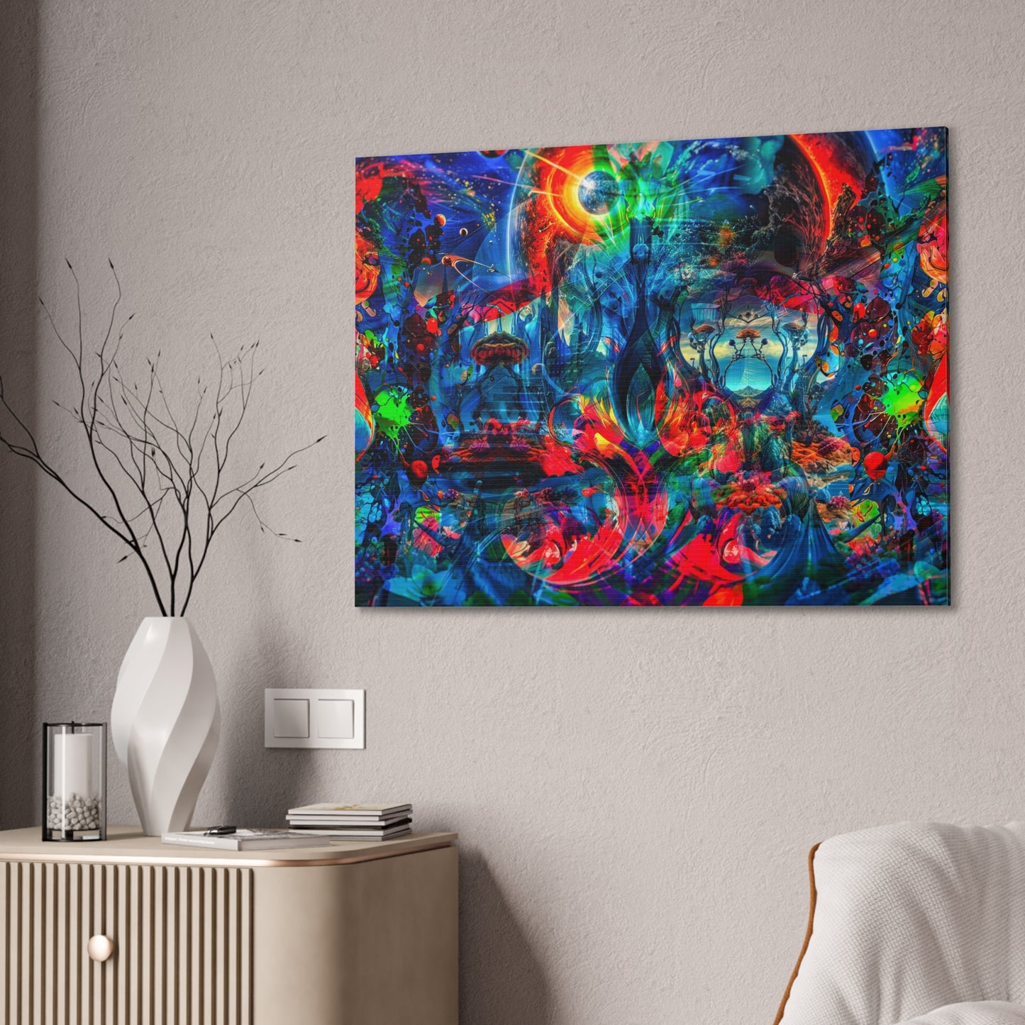 Celestial Bloom – Digital Canvas Print by Callahan Indovina