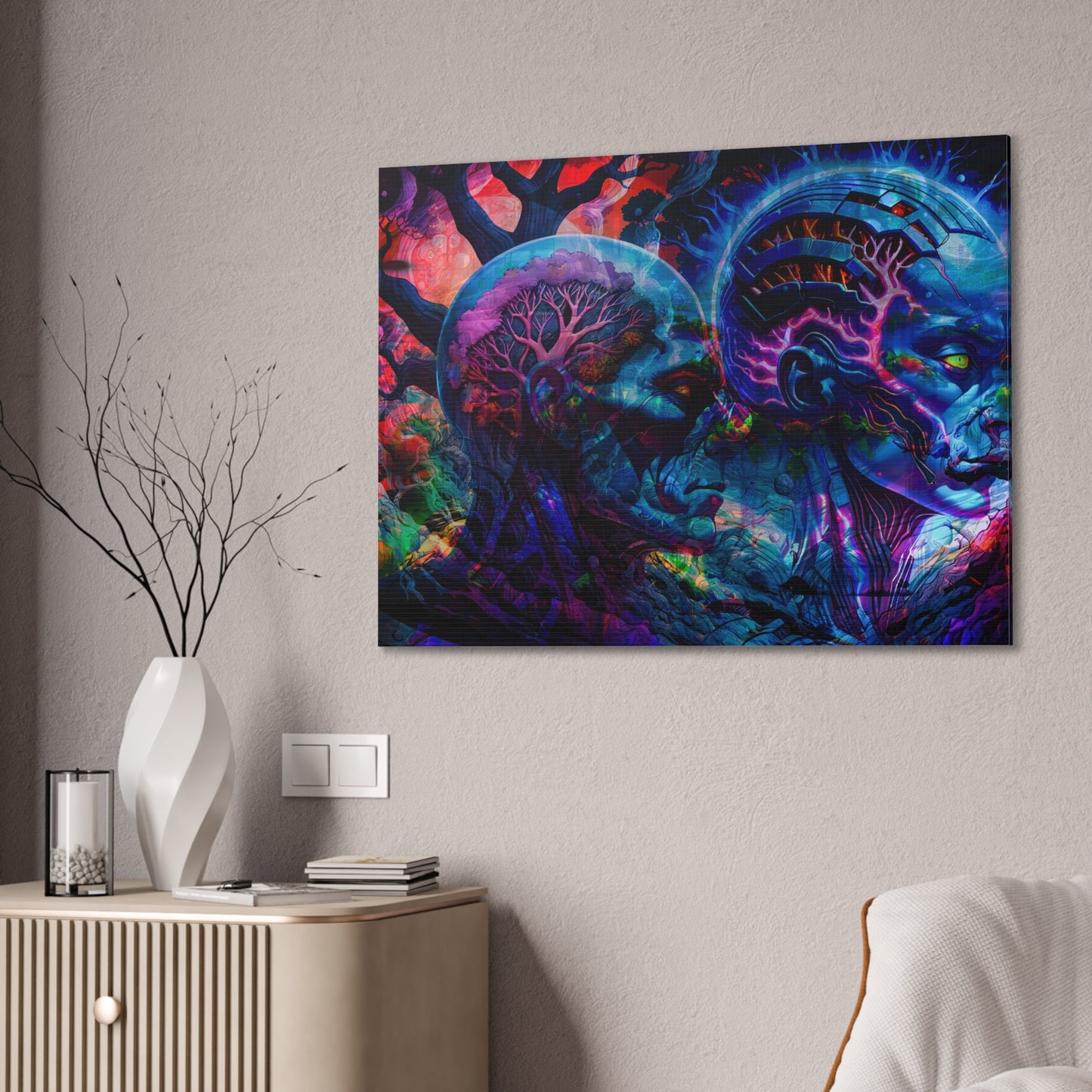 Dual Genesis – Digital Canvas Print by Callahan Indovina