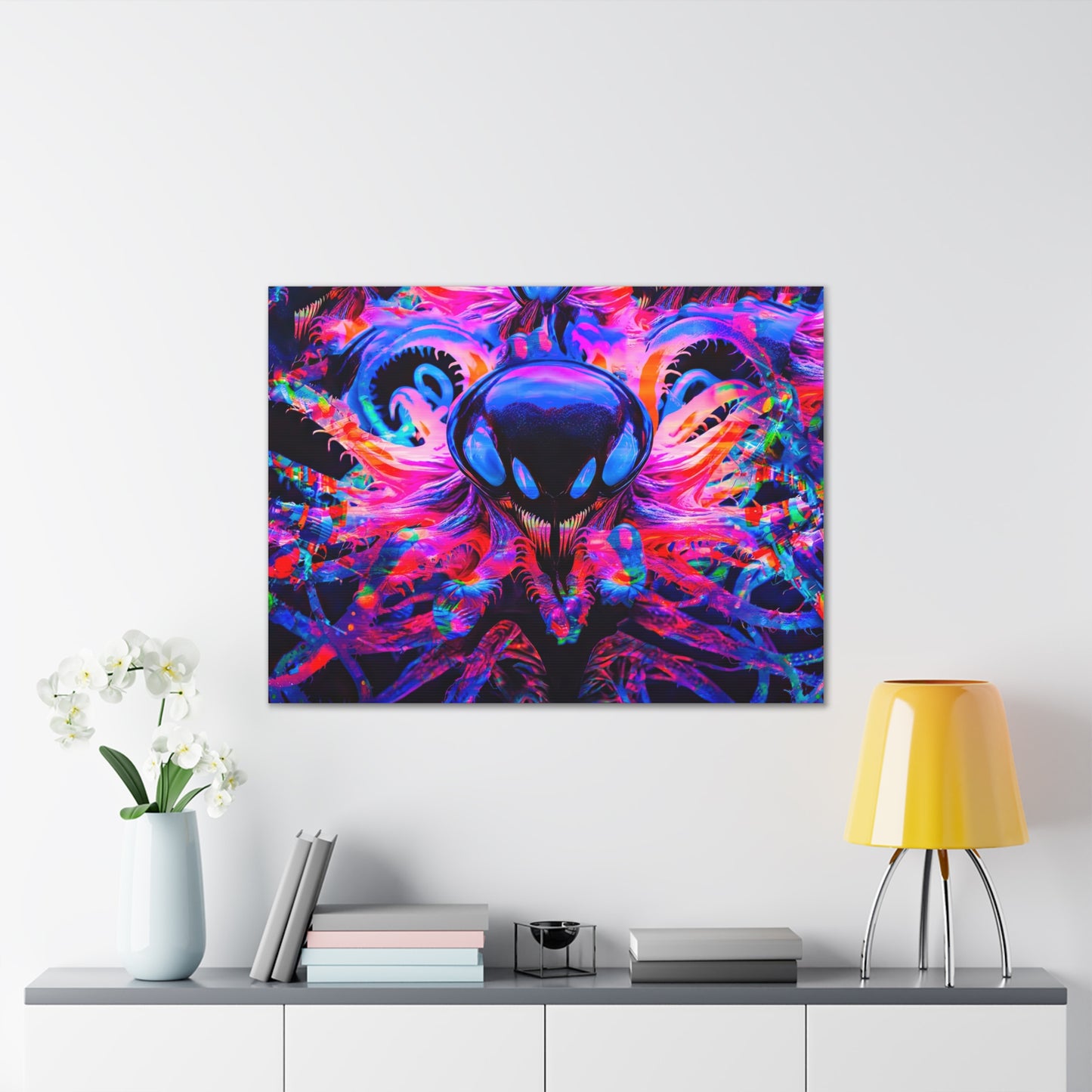 Neon Maw – Digital Canvas Print by Callahan Indovina
