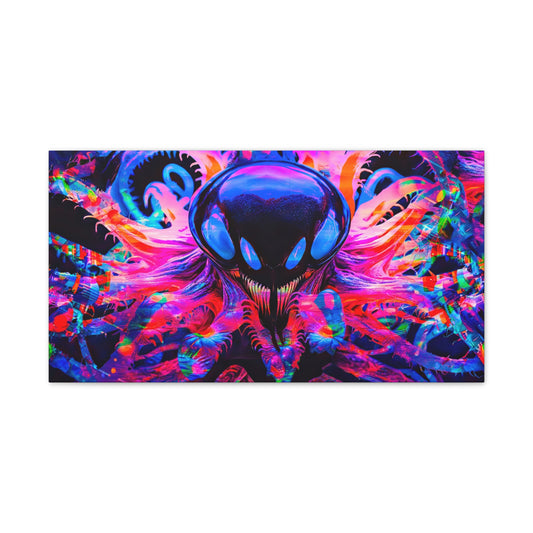 Neon Maw – Digital Canvas Print by Callahan Indovina