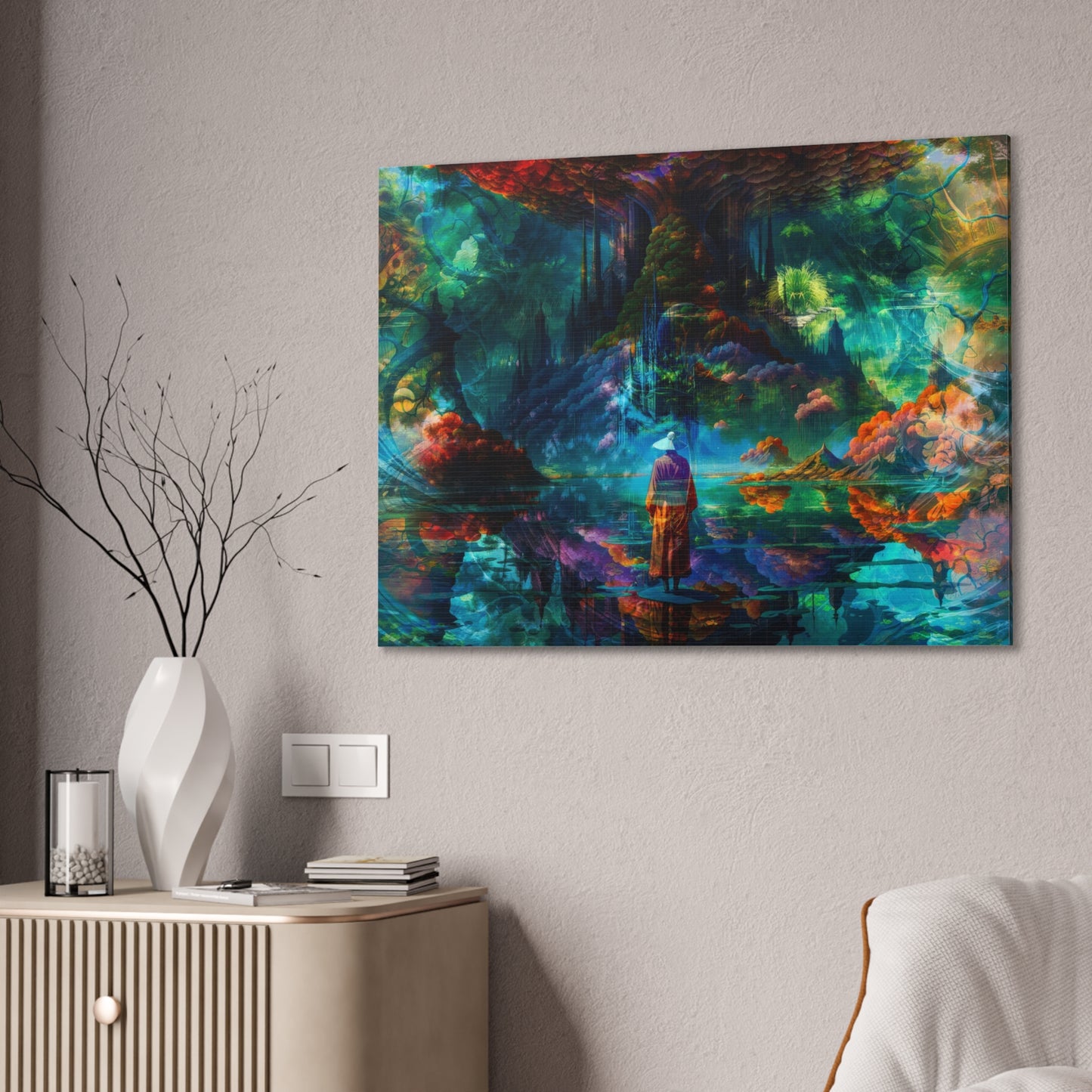 The Verdant Monolith – Digital Canvas Print by Callahan Indovina