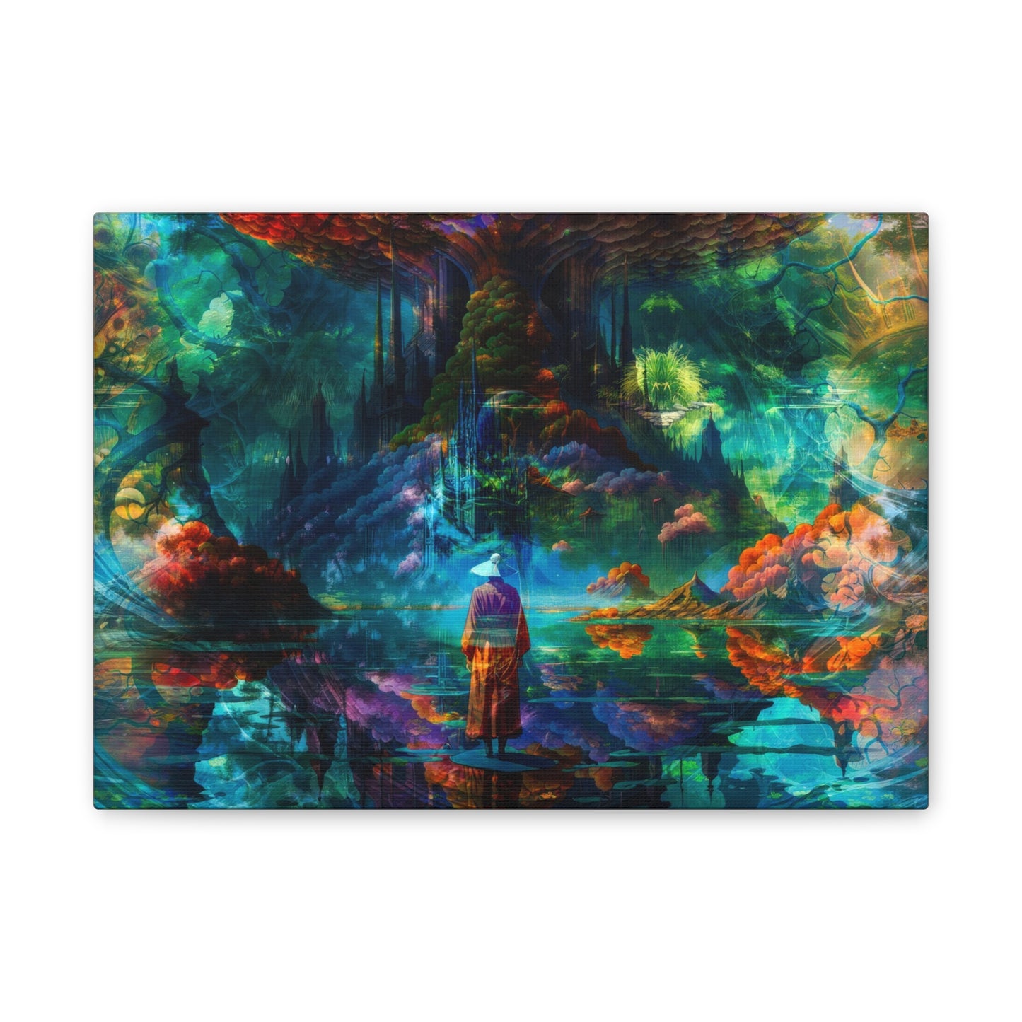 The Verdant Monolith – Digital Canvas Print by Callahan Indovina