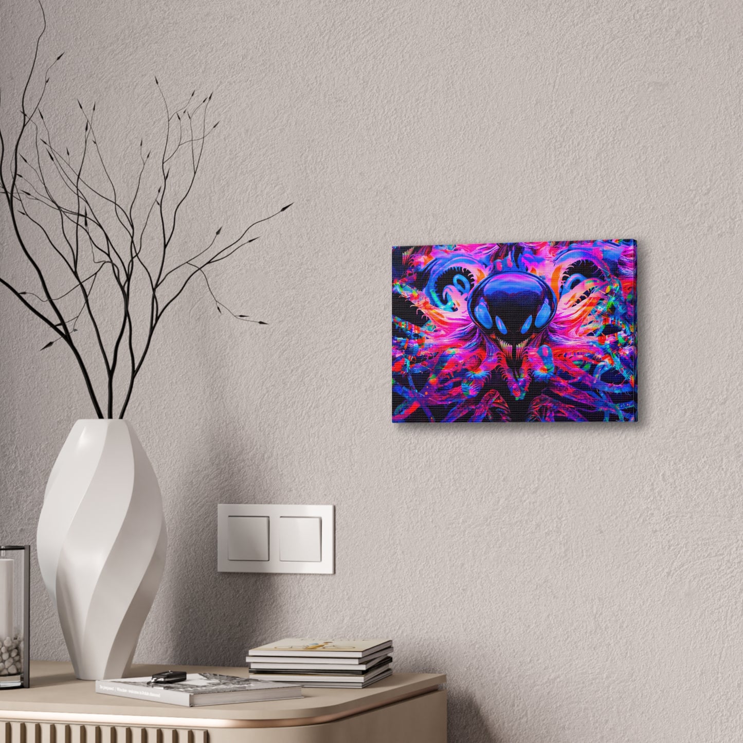 Neon Maw – Digital Canvas Print by Callahan Indovina