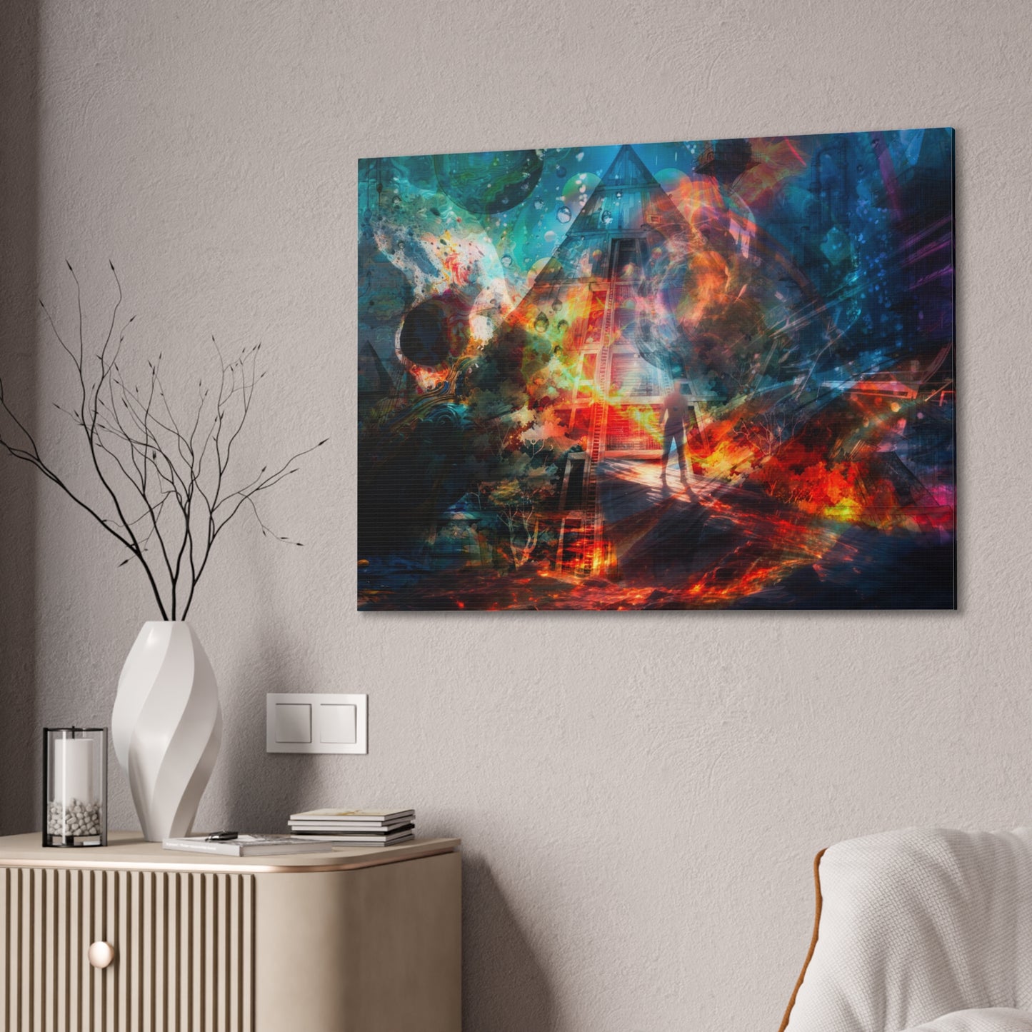 Obsidian Ascent – Digital Canvas Print by Callahan Indovina