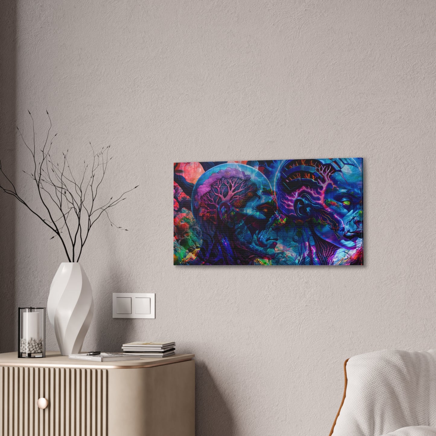 Dual Genesis – Digital Canvas Print by Callahan Indovina