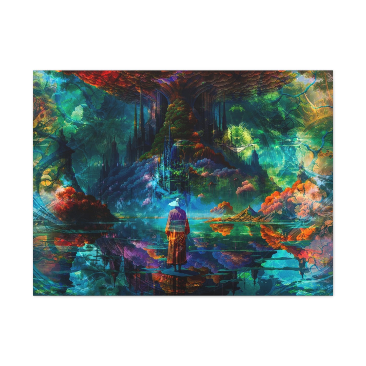 The Verdant Monolith – Digital Canvas Print by Callahan Indovina